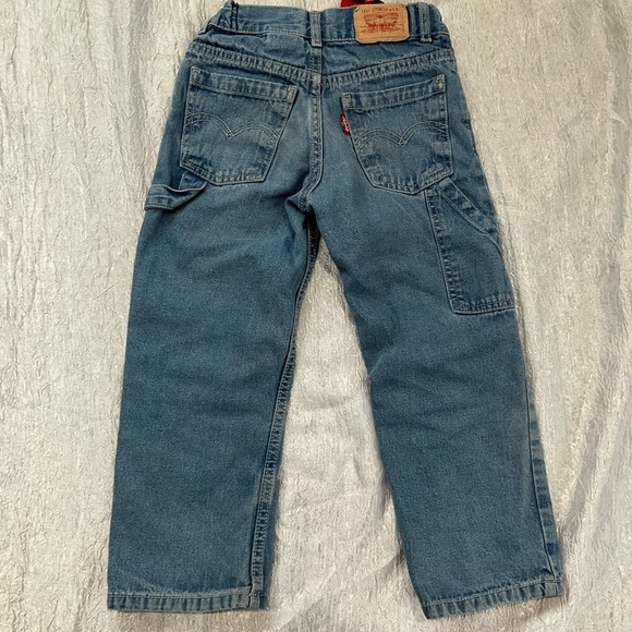 Levi's & OshKosh Boot Cut Kids Denim Jeans Dark Blue & Light Blue Size 6 Classic - Picture 4 of 10
